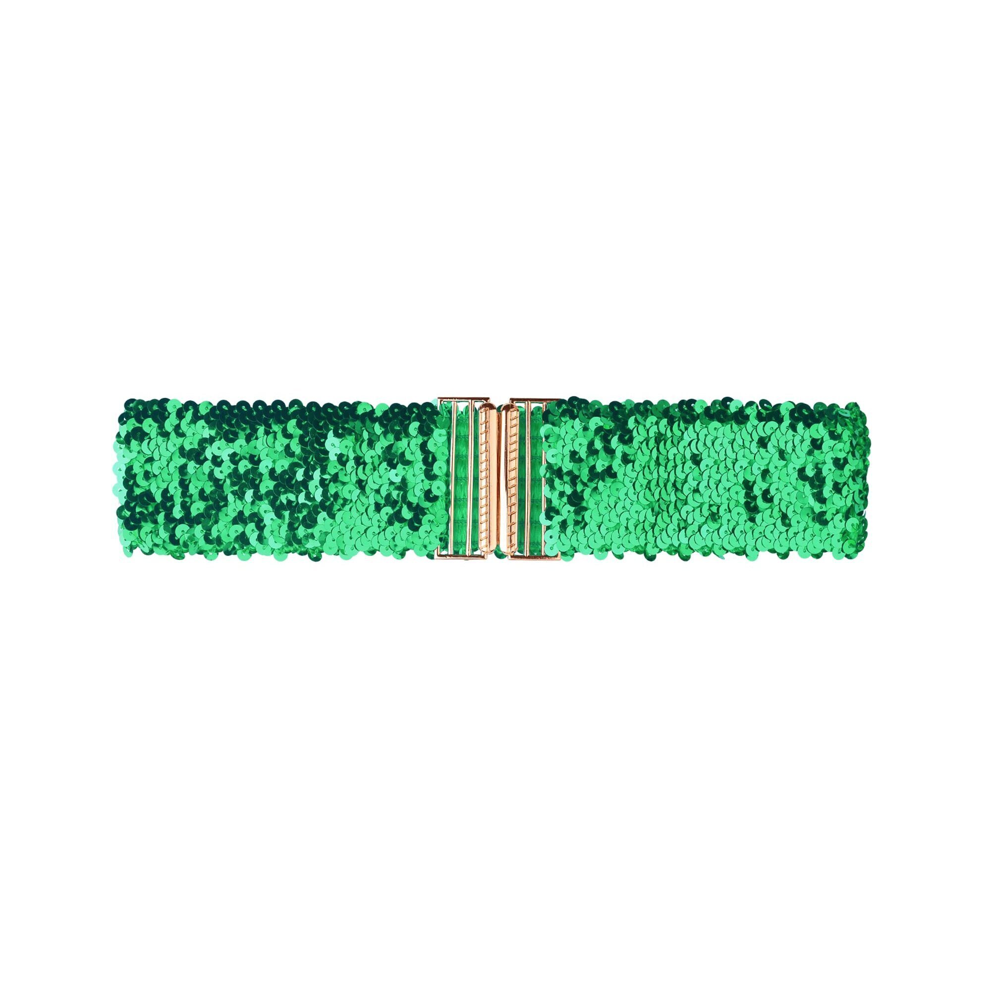 8351 Womens Elastic Waist Belt Sequins Decor Metal Interlock Buckles Belts 8351 Womens Elastic Waist Belt Sequins Decor Metal Interlock Buckles Belts